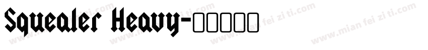 Squealer Heavy字体转换